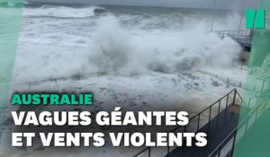 À Sydney, des vagues géantes engloutissent la plage de Bondi Beach