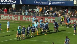 TOP 14 - Essai de Janse VAN RENSBURG (MHR) - USA Perpignan - Montpellier Hérault Rugby - Saison 2021/2022