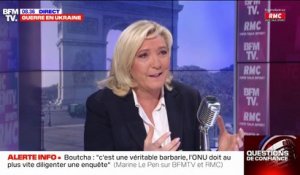 Gaz russe: Marine Le Pen souhaite "éviter à tout prix la rupture d'approvisionnement"