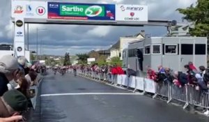 Circuit de la Sarthe 2022 - La 3e étape où le leader Mads Pedersen frustre Vauquelin, Mark Cavendish 3e