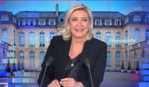 Second tour, relations avec la Russie, voile islamique... Le 8h30 franceinfo spécial présidentielle de Marine Le Pen
