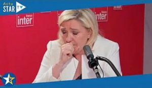 Marine Le Pen manque de s'étouffer en plein direct, ces étranges quintes de toux qui coupent court à