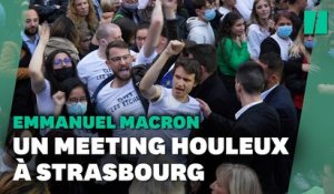À Strasbourg, le meeting d'Emmanuel Macron perturbé par plusieurs incidents