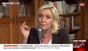 Marine Le Pen: "Ce n'est pas un tabou, tous les Français savent que je veux limiter l'immigration"