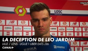 La déception de Léo Jardim après le derby Lille / Lens - Ligue 1 Uber Eats J32
