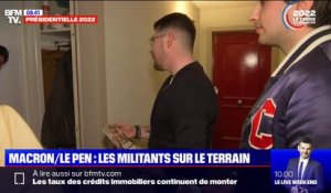 Présidentielle 2022: les militants d'Emmanuel Macron et de Marine Le Pen sur le terrain pour convaincre