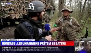 Sur la ligne de front du Donbass, BFMTV avec les soldats ukrainiens