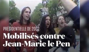 En 2002 , quand un million de personnes marchaient contre Jean-Marie Le Pen dans l'entre-deux-tours