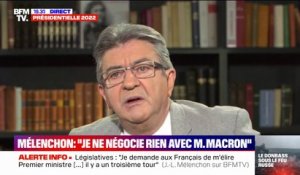 Jean-Luc Mélenchon: "Je ne négocie rien avec monsieur Macron"