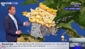 La France coupée en deux ce mercredi, avec du soleil dans le nord et de la pluie dans le sud