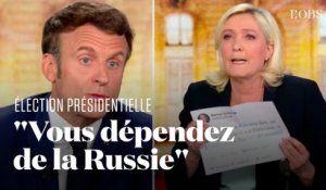 Débat du second tour : Macron attaque Le Pen sur sa relation avec Poutine et la Russie