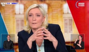 Marine Le Pen accuse Emmanuel Macron d'avoir "maltraité" les Français "avec des mots violents"