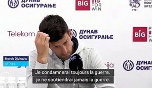 Wimbledon - Djokovic : "Les joueurs n'ont rien à voir avec la guerre"