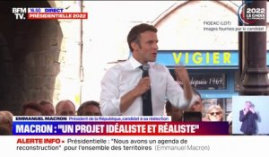 Emmanuel Macron: "Le 24 avril est un référendum pour ou contre la fidélité à nos valeurs, (...) nous sommes pour"