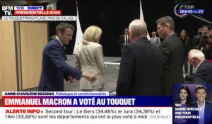 Présidentielle: Emmanuel Macron a voté au Touquet dans le Pas-de-Calais