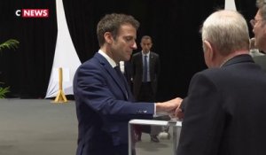 Emmanuel Macron a voté au Touquet (Pas-de-Calais)