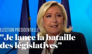Après sa défaite au second tour, Marine Le Pen "lance la bataille des législatives"