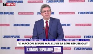 Jean-Luc Mélenchon : «Le troisième tour commence ce soir»