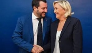Matteo Salvini snobba Emmanuel Macron e fa i complimenti a Marine Le Pen: “Risultato mai visto, avan
