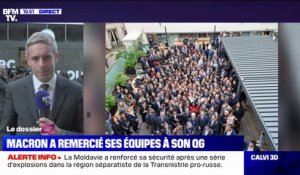 Présidentielle: Emmanuel Macron a adressé ses remerciements à ses équipes de campagne
