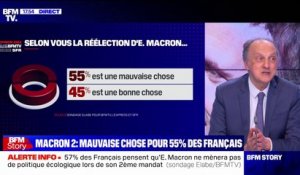Pour 55% des Français, la réélection d’Emmanuel Macron est "une mauvaise chose pour la France", selon un sondage