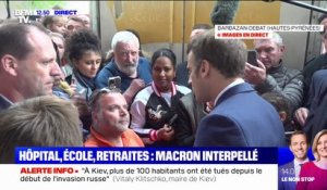 Emmanuel Macron interpellé sur le handicap pendant son déplacement à Barbazan-Debat