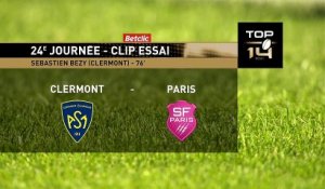 TOP 14 - Essai de Sébastien BEZY (ASM) - ASM Clermont - Stade Français Paris - Saison 2021:2022
