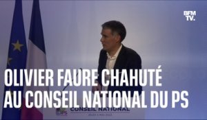 "Tu nous insultes": tensions au conseil national du PS entre des militants et Olivier Faure