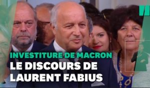 "Un certain malaise démocratique": les mots de Fabius à Emmanuel Macron