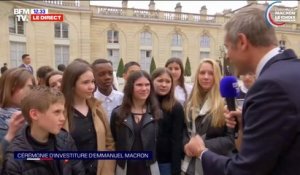 "C'est vraiment très cool et on s'y attendait pas": une classe de 6ème invitée à l'investiture d'Emmanuel Macron à l'Élysée