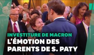 Cérémonie d'investiture d'Emmanuel Macron: l'émotion des parents de Samuel Paty