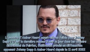 Amber Heard - son avocate en pince-t-elle pour Johnny Depp - Cette folle rumeur non démentie