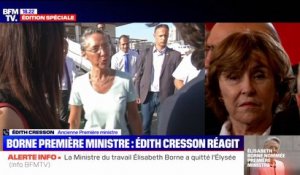 Édith Cresson: "C'est extraordinaire qu'on ait attendu aussi longtemps" pour nommer une Première ministre