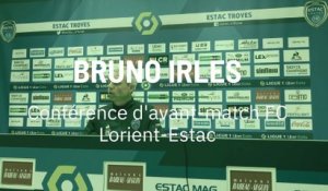 Bruno Irles avant Lorient-Estac