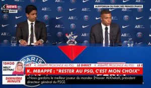 Revoir l'intégralité de la conférence de presse de Kylian Mbappé, prolongé au PSG jusqu'en 2025: "Je n'irai pas au-delà de ma fonction de joueur"