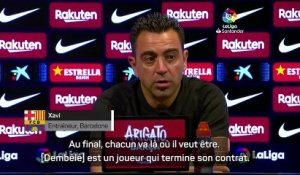 Transferts - Xavi compare la situation de Dembélé à Mbappé : "Ils vont là où ils vont être heureux"