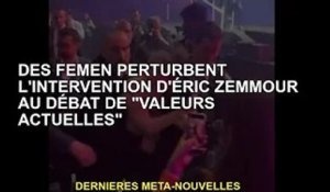 Femen perturbe l'intervention d'Éric Zemmour dans le débat 'Valeurs Actuelles'