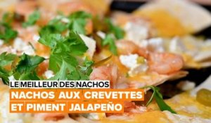 Recette de nachos aux crevettes et piment jalapeño