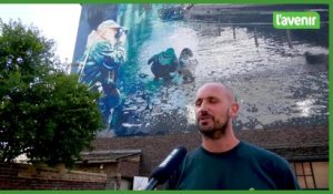 Namur : une fresque en hommage à Pierre Dandoy