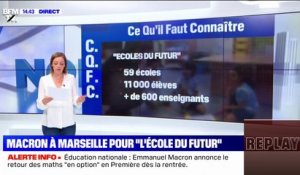 Emmanuel Macron et Pap Ndiaye en déplacement à Marseille pour "l'école du futur"