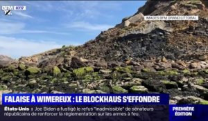 Pas-de-Calais: à Wimereux, le blockhaus de la pointe de la Rochette s'est effondré
