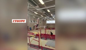 L'élément inédit de Kaylia Nemour - Gymnastique - barres asymétriques