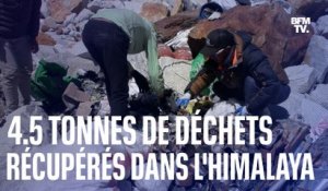 Une association française récupère 4.5 tonnes de déchets dans l'Himalaya
