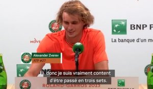 Roland-Garros - Zverev : "D'habitude, au premier tour, c'est cinq sets"