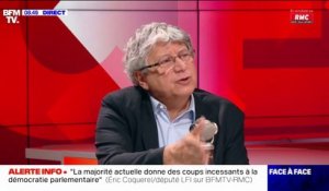 Éric Coquerel (LFI): "Emmanuel Macron banalise les idées du RN, sans arrêt"