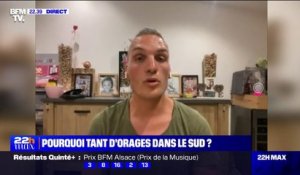 Orages dans le sud: "De 100% à 50% de dégâts selon les variétés", Anthony Oboussier, producteur de fruits dans la Drôme a subi des averses de grêle