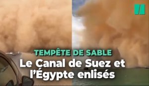 Les images de l’impressionnante tempête de sable qui a balayé Le Caire et le Canal de Suez