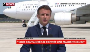 Emmanuel Macron : «Je veux vous convaincre de donner dimanche une majorité solide au pays»