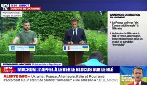 UE: La France, l'Allemagne, l'Italie et la Roumanie soutiennent le "statut de candidat immédiat à l'adhésion" pour l'Ukraine, affirme Emmanuel Macron