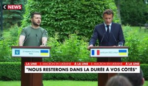 Emmanuel Macron à Kiev : «L’Ukraine fait partie de la famille européenne»